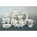 A quantity of Aynsley Pembroke ceramics including cruet set, jug, two bud vases, lidded jar etc.