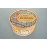 A vintage Meltis Crystallised Ginger confectionery box, 14 cm