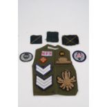 Sundry army and other cloth insignia