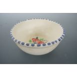 A small Poole pottery hand-decorated bowl, shape 224, decorator's initials AM, 8 cm