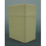 A 1960s Crayonne Ltd cream plastic box designed by Conran associates, 13 cm high