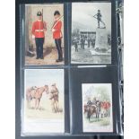 Approximately 240 largely Boer War and Great War military postcards