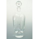 A Kosta Boda free blown glass decanter designed by Elis Bergh, 20th Century