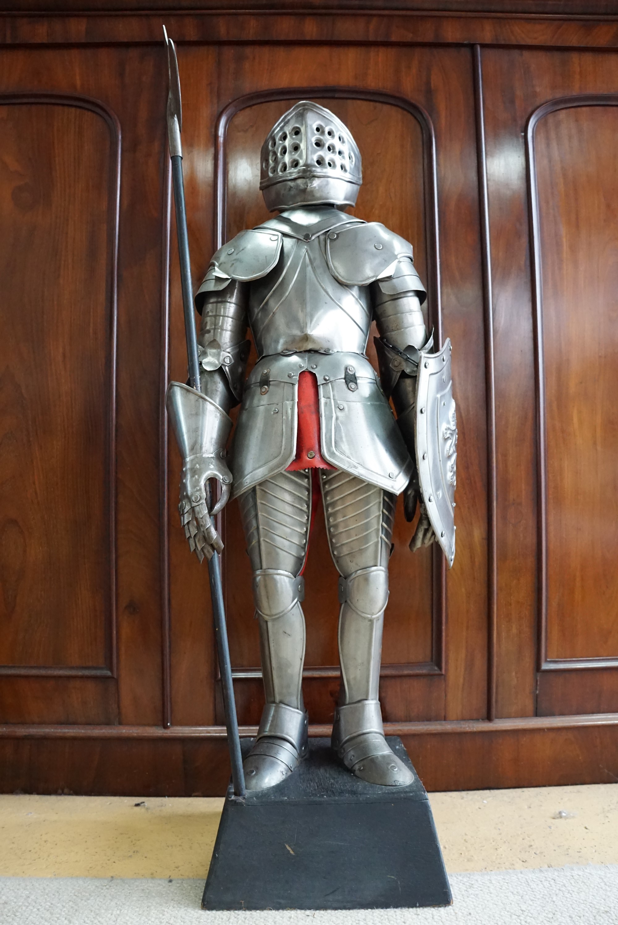 A miniature cap-a-pie armour, 130 cm