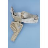 A Pattern 1937 webbing belt with pouch and tank crew holster