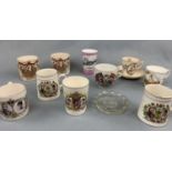 Sundry items of Victorian royal commemorative ceramics and glass together with a Carlisle Court