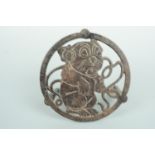 A 1920s "Bonzo" the dog cast iron trivet, 9 cm