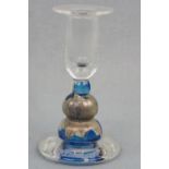 A Selkirk Glass candlestick, 13 cm