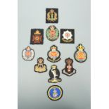 A quantity of army blazer and other military cloth badges