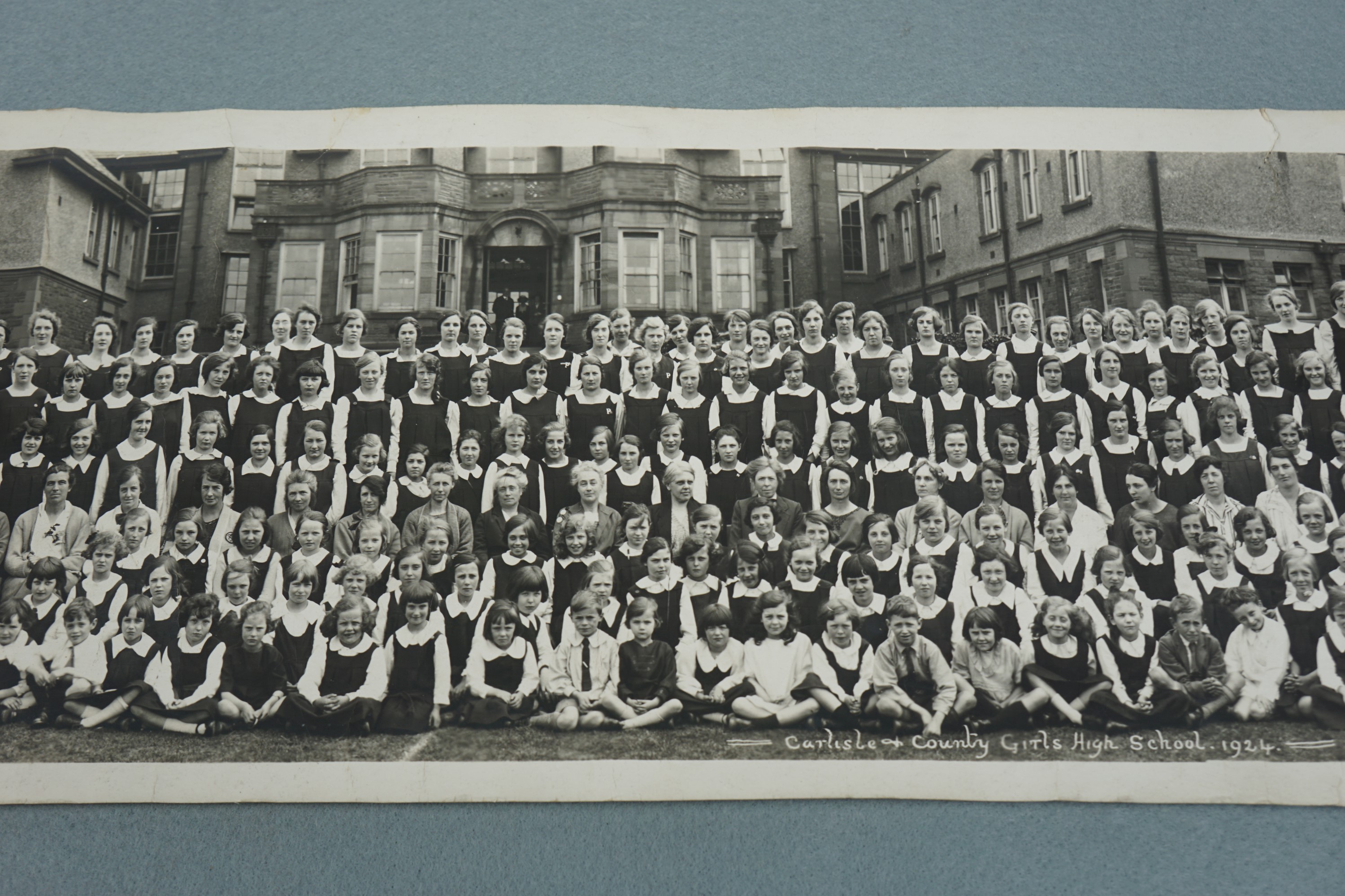 A 1924 Carlisle County Girls High School photograph, a University of Oxford school certificate