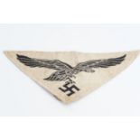 A German Third Reich Luftwaffe sports vest machine-woven badge