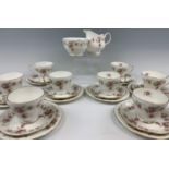 A Duchess June Bouquet tea set