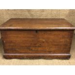 A pine bedding chest, 96 x 53 x 50 cm