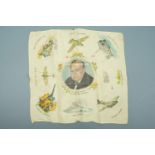 A Second World War patriotic and Churchill commemorative printed handkerchief
