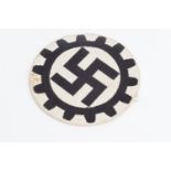 A German Third Reich DAF sports vest BeVo badge