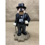 A John Harrop limited edition large figurine "Bulldog Winston", DPB07, boxed as-new