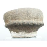 A stone mortar, 15 cm diameter