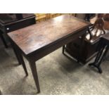 A George III mahogany turn-over-top tea table