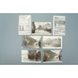 A group of postcards pertaining to the Siege of Sidney Street of January 1911 including one posted