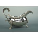 A George IV silver sauce boat, Rebecca Emes and Edward Barnard, London, 1823, 403.3g