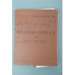 The Second World War AB64 army pay book of Military Medal recipient D/8645 David Hammond, Green