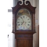 A late Georgian 8-day mahogany-cased long case clock by Rennie of Carlisle
