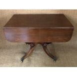 A Regency mahogany Pembroke table