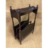 A George V mahogany magazine rack