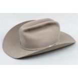 A contemporary Stetson "4 x beaver" grey felt hat, size 61 / 7 5/8, (near as-new)