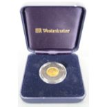 A Westminster Canada gold maple leaf one dollar coin, 1/20 oz, fine gold