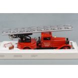 A Marklin Metall 1991 large scale clockwork model fire truck, boxed as-new, approx 45 cm