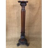 A William IV mahogany torchere, 136 cm