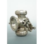 An Edwardian Lucas Mediophote bicycle oil lamp