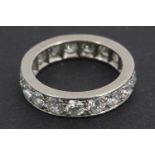 A diamond eternity ring, the brilliants having an aggregate weight of approximately 2 ct, set of