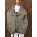 An RAF 1932 Pattern "Mae West" life preserver with bladder and Kapok pads