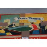 A table tennis set