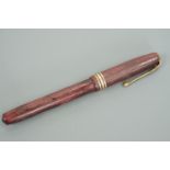 A Conway Stewart 36 Burgundy striated fountain pen