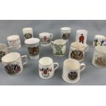 A quantity of commemorative ware including an Armistice Celebration beaker 1919 etc.