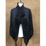 A Victorian mourning cape