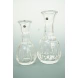 A pair of Victorian Scottish Richardson's patent cut glass whisky or spirits measures,