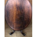 A Victorian rosewood breakfast or Loo table