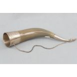 A Russian Caucasus traditional drinking horn, 30 cm
