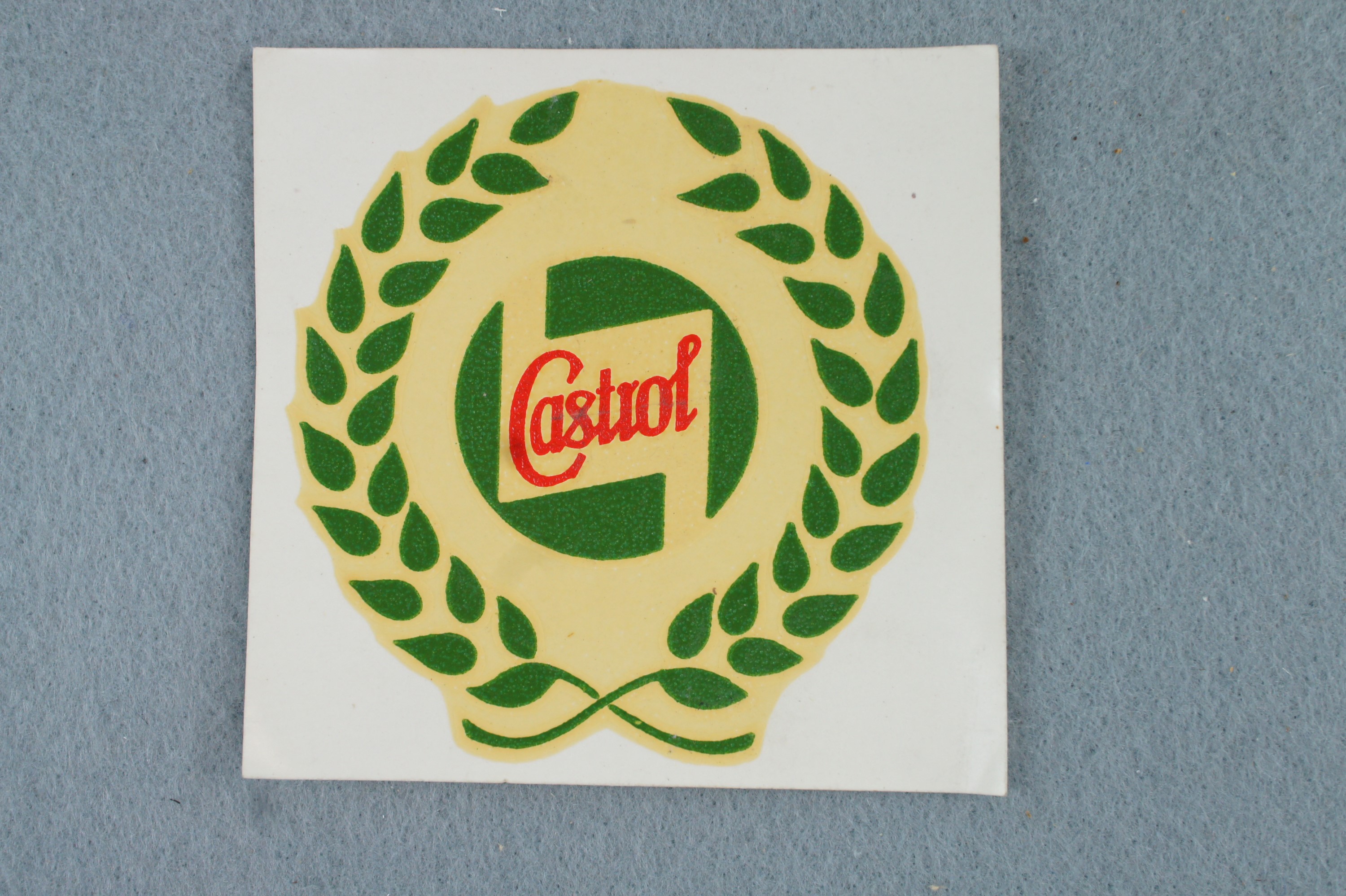 A vintage Castrol Oil transfer decal