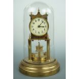 A late 19th Century torsion clock by Gustav Becker, 29 cm