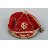 An 1893 - 94 sports cap