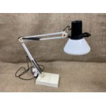 A contemporary Anglepoise lamp