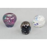Adrian Sankey, Langholm Glass and Millrace Glass paperweights