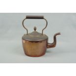 A Victorian copper kettle