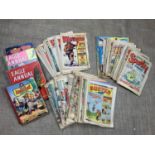 A quantity of 1970s comics including Warlord, Buster & Cor, The Topper, Sparky, Ajax Adventure