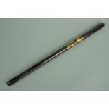 A Victorian Edinburgh City Police Resident Commissioner's painted wooden truncheon, that of